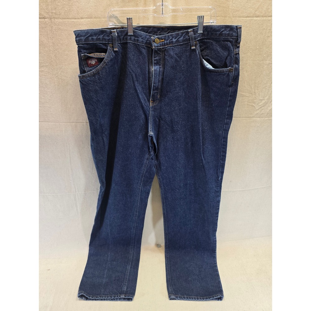 Diamond Cut Apparel Mens Classic Fit Denim Jeans Indigo Blue Workwear 44x32